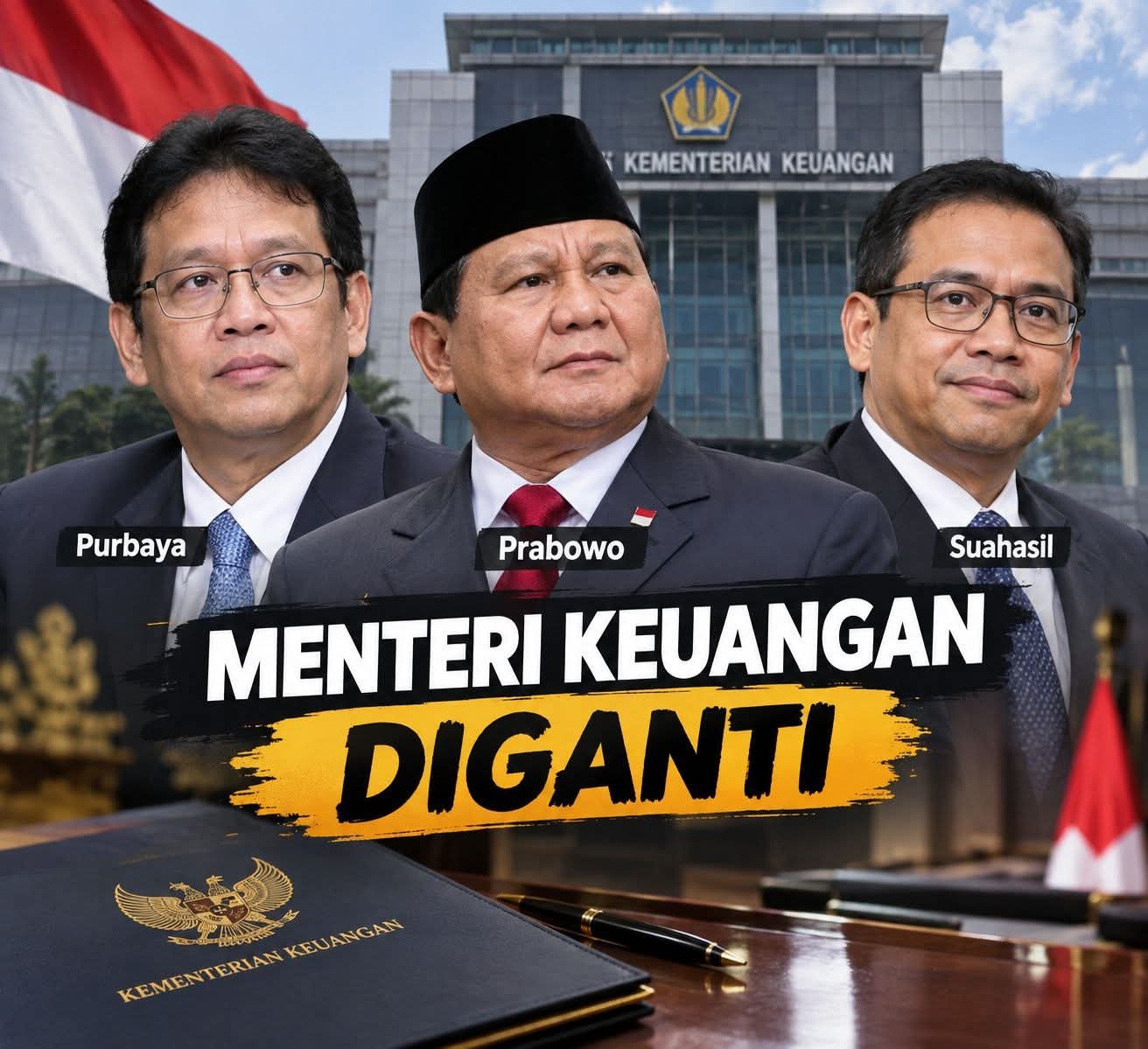 Reshuffle Kabinet, Prabowo Ganti Menkeu Purbaya Yudhi Sadewa dengan Suahasil Nazara